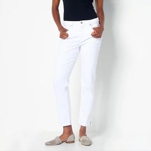 NYDJ Curves 360 White Cropped Pants